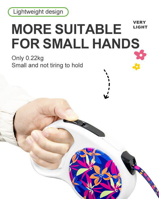 Factory Wholesale Retractable Pet Leash Adjustable Dog Leads Retractable Dog Leash with Colorful Printed Logo