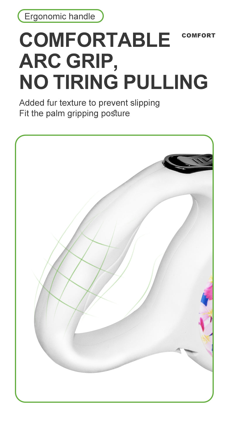 Hot Sell Factory Retractable Dog Leash Adjustable Dog Leads Retractable Pet Leash with Colorful Printed