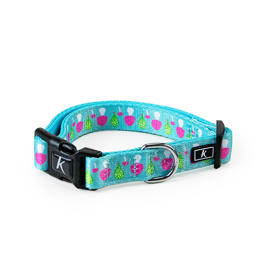 High Quality Luxury Dog Collar Medium Size Adjustable Cat Collar Colourful Flower Printed Puppy Collar