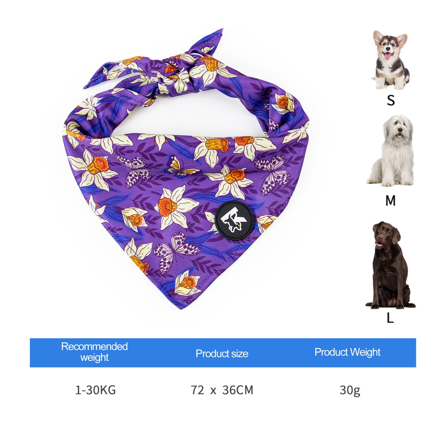 Hot Sell Factory Kingspeed Dog Vest Flower Dance Dog Collar and Pet Leash with Dog Bandana for Walking