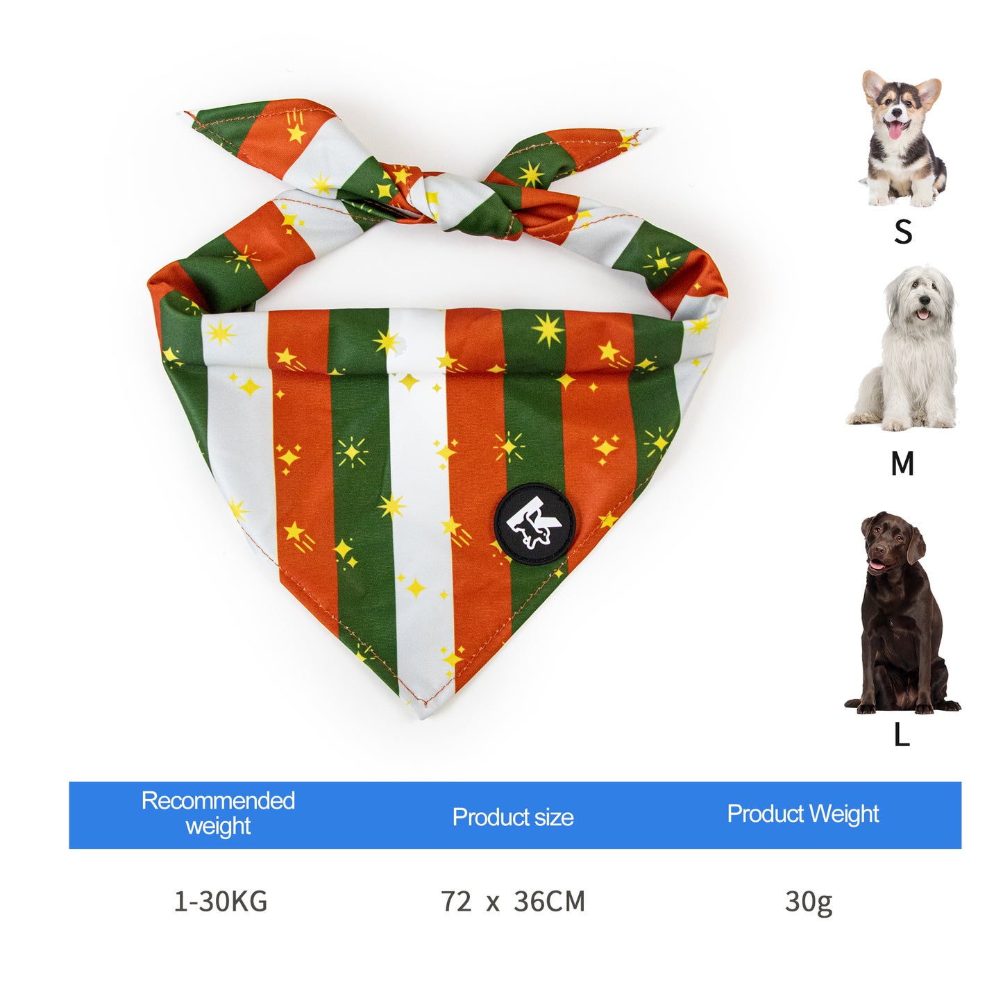 Hot Sell Christmas Factory High Quality Kingspeed Dog Vest Dog Collar and Pet Leash with Dog Bandana for Walking