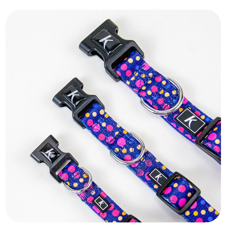 High Quality Luxury Dog Collar Medium Size Adjustable Cat Collar Colourful Flower Printed Pet Collars