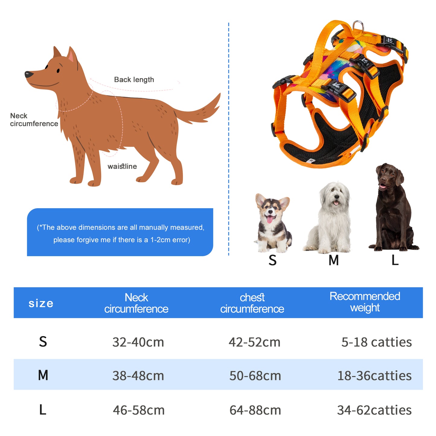 Factory Price Kingspeed Dog Vest Luxury Puppy Harness With Printing No Pull Dog Harness