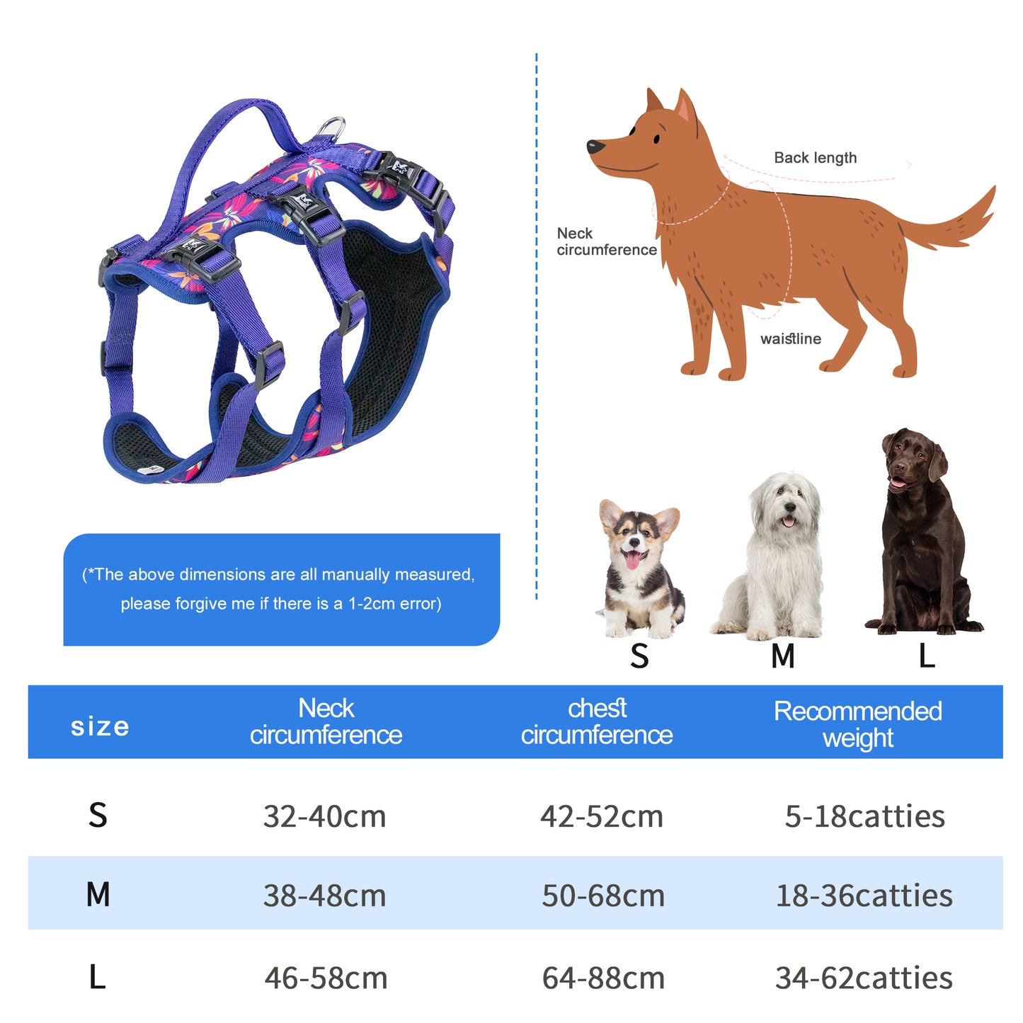 Hot Sell Factory Flower and Butterfly Kingspeed Dog Vest Dog Collar and Pet Leash with Dog Bandana for Walking