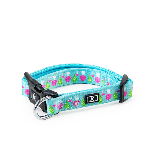 Factory Wholesale Luxury Puppy Collar Small Size Adjustable Pet Collar Colourful Flower Printed Dog Collar