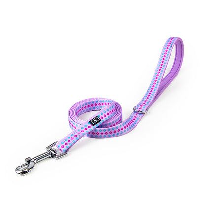 Latest Factory Price 1.5cm Durable Flower Printing Nylon Dog Leash Colorful Cat Leash Small Size Pet Leash