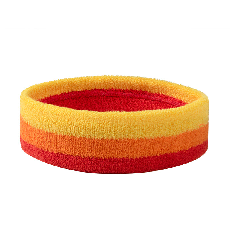 Multi Colors Headband Rainbow Sweatband Fearless Sweat