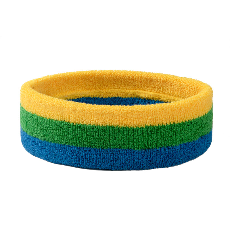 Multi Colors Headband Rainbow Sweatband Fearless Sweat