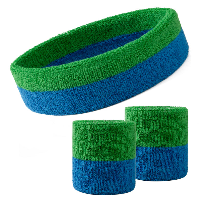 1 Pcs Headband 2 Pcs Wristband Suit Colorful Sweatband Set