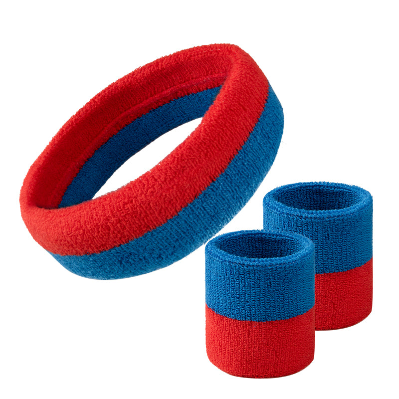 1 Pcs Headband with 2 Pcs Sweatband Wristband Set