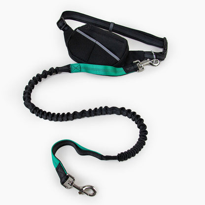 Hands Free Dog Running Leash with Adjustable Pouch