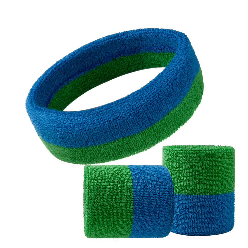 1 Pcs Headband with 2 Pcs Sweatband Wristband Set