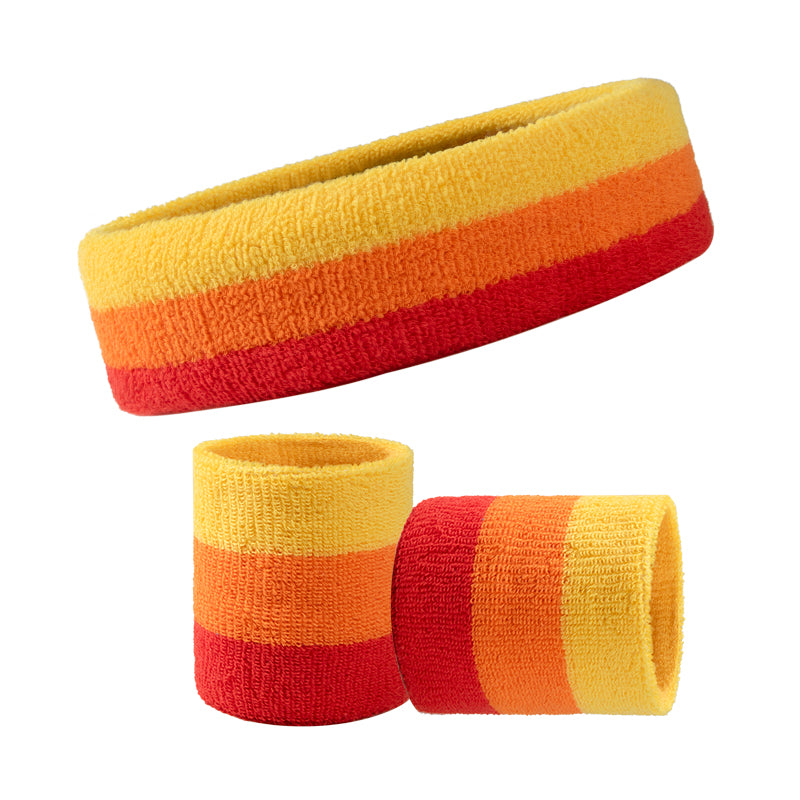 1 Pcs Headband with 2 Pcs Sweatband Wristband Set