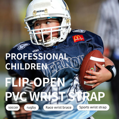 Children PVC Wristband Football Rugby Wrist Brace