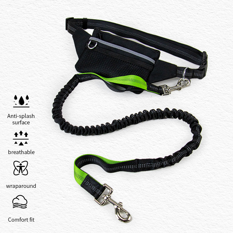 Waterproof Dog Leash Hands Free with Bag