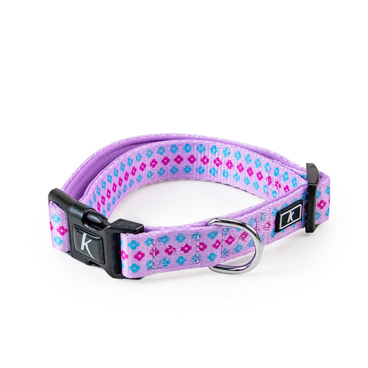High Quality Luxury Dog Collar Medium Size Adjustable Cat Collar Colourful Flower Printed Puppy Collar