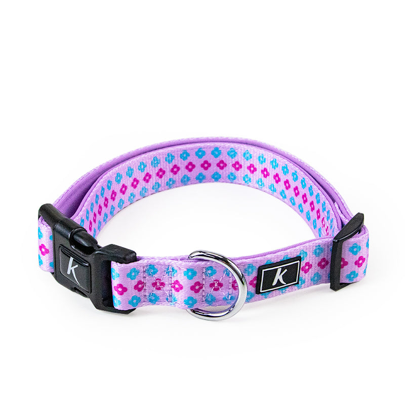 Popular Factory Price Luxury Dog Collar Big Size Adjustable Cat Collar Colourful Flower Printed Pet Collar