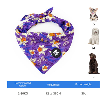 Hot Sell Factory Kingspeed Dog Vest Flower Dance Dog Collar and Pet Leash with Dog Bandana for Walking