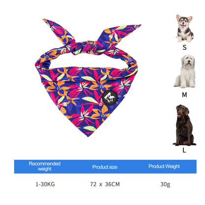 Hot Sell Factory Flower and Butterfly Kingspeed Dog Vest Dog Collar and Pet Leash with Dog Bandana for Walking