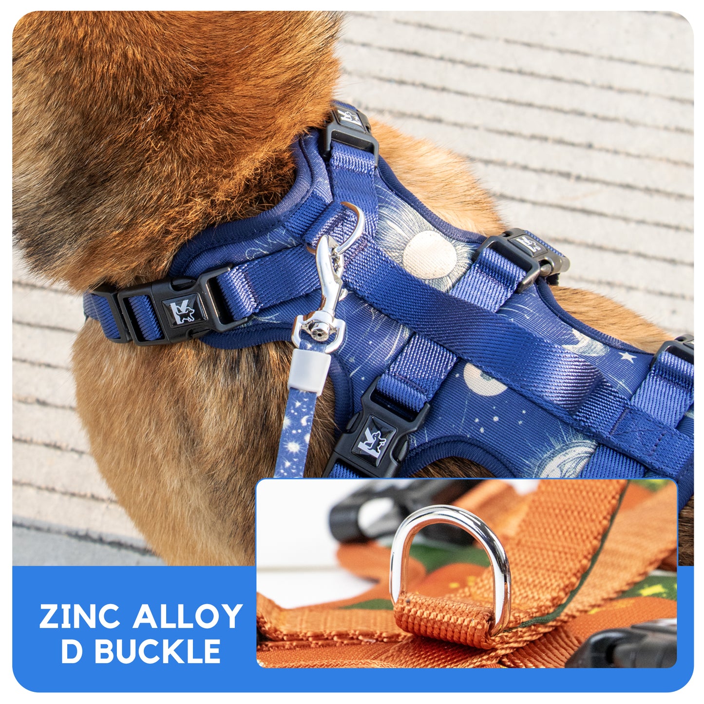 Wholesale Factory Direct Kingspeed Dog Vest Luxury Puppy  Harness With Printing No Pull Dog Harness