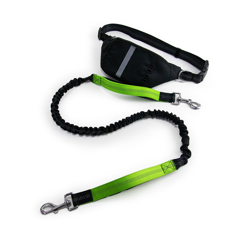 Pet Running Leash Retractable Rope with Pouch Bag