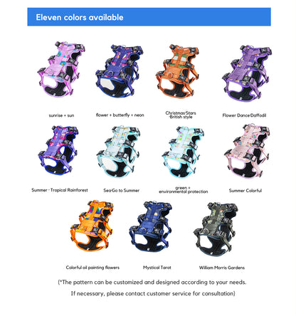 Kingspeed Custom Sea Summer Dog Vest Puppy Harness With Colorful Printing Dog Harness Hot Sell Pet Vest With Sport Camera