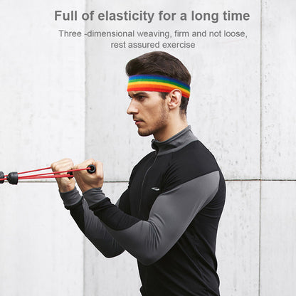 Six Colors Headband Rainbow Multi Colors Sweatband for Sports