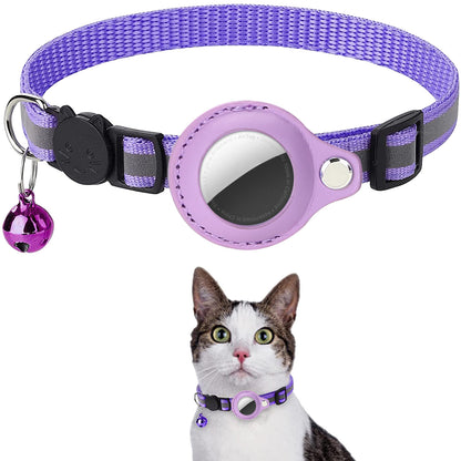 Airtag Anti-lost Collar for Cats Cute Adjustable Pet Collar