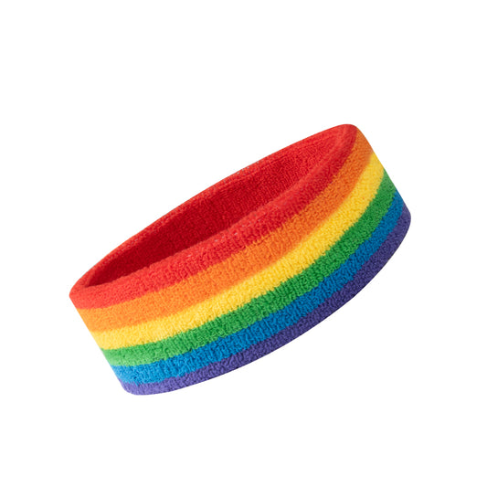 Six Colors Headband Rainbow Multi Colors Sweatband for Sports