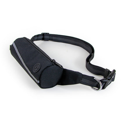 Hands Free Dog Running Leash with Pouch Bag