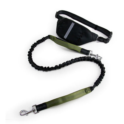 Pet Running Leash Retractable Rope with Pouch Bag