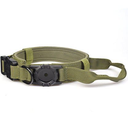 Tactical AirTag Dog Collar for Medium Large Dogs