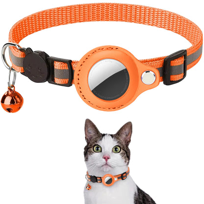 Airtag Anti-lost Collar for Cats Cute Adjustable Pet Collar