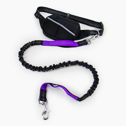 Hands Free Dog Running Leash with Adjustable Pouch