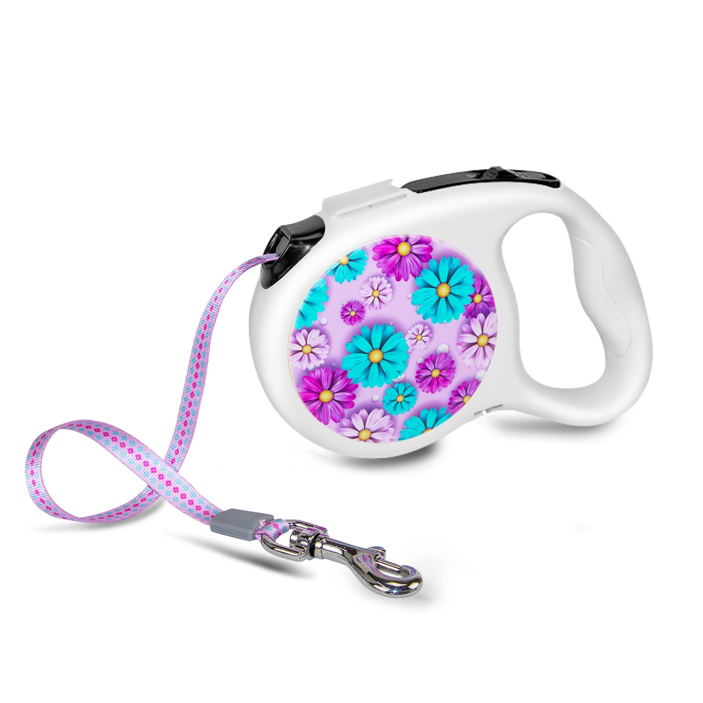 Top Seller Retractable Dog Leash Adjustable Dog Leads Retractable Pet Leash with Colorful Printe