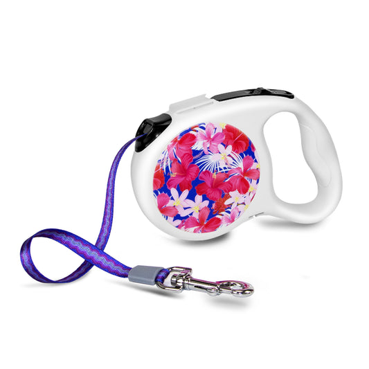 High Quality Wholesale Retractable Dog Leash Adjustable Dog Leads Retractable Pet Leash with Colorful Print