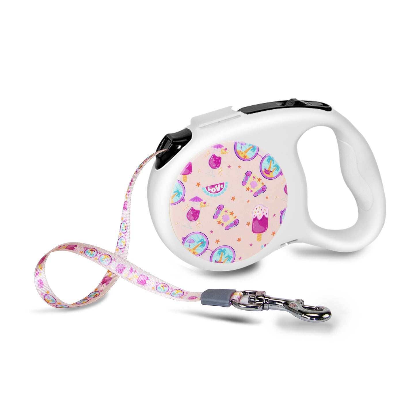 Top Seller Retractable Dog Leash Adjustable Dog Leads Retractable Pet Leash with Colorful Printe