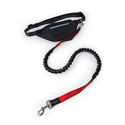 Hands Free Dog Running Leash with Adjustable Waist Belt