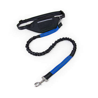 Hands Free Dog Running Leash with Adjustable Waist Belt