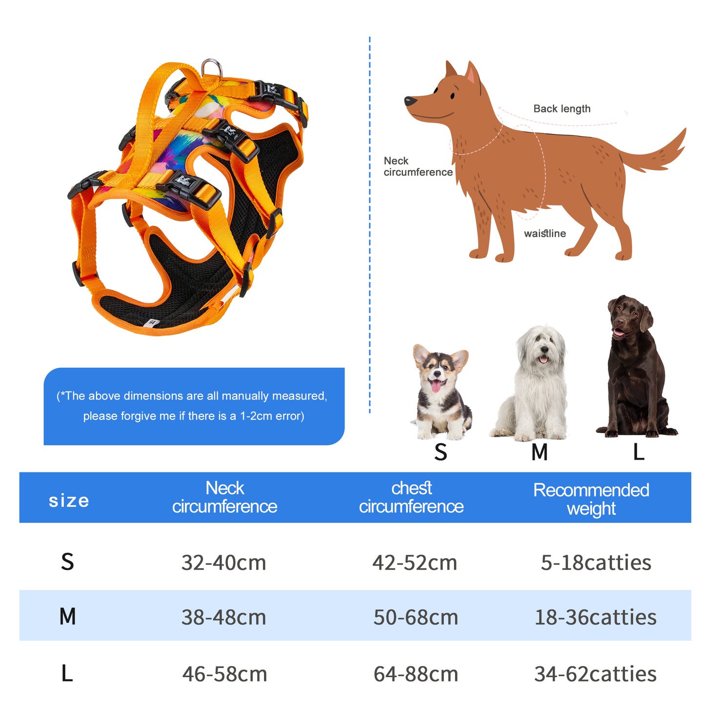 Top Sale Factory Oil Painting Wholesale Kingspeed Dog Vest Dog Collar and Pet Leash with Dog Bandana for Walking