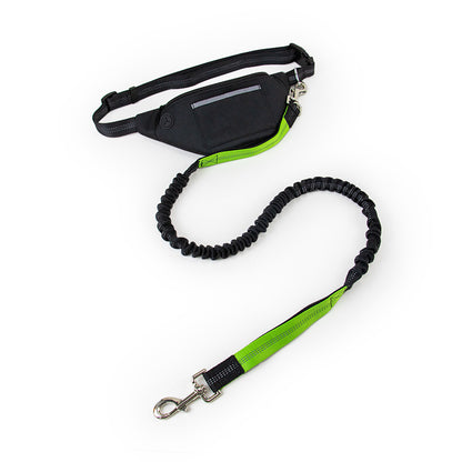 Hands Free Dog Running Leash with Adjustable Waist Belt